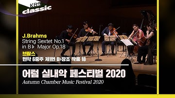 [어텀 실내악 페스티벌 2020] J.Brahms / String Sextet No.1 in B♭ Major Op.18 / KBS20201105