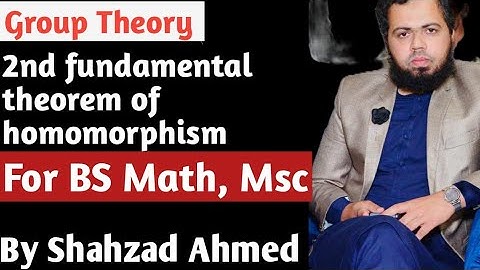 2nd theorem of homomorphism by Shahzad Ahmed. #algebra #grouptheory #bsmath #mscmath