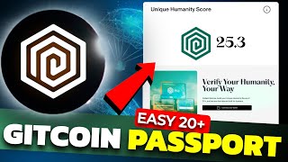 20+ Gitcoin Passport Score ( Very Easy ) | How to Get 20 Gitcoin Passport Score | Airdrop Sybil  screenshot 2