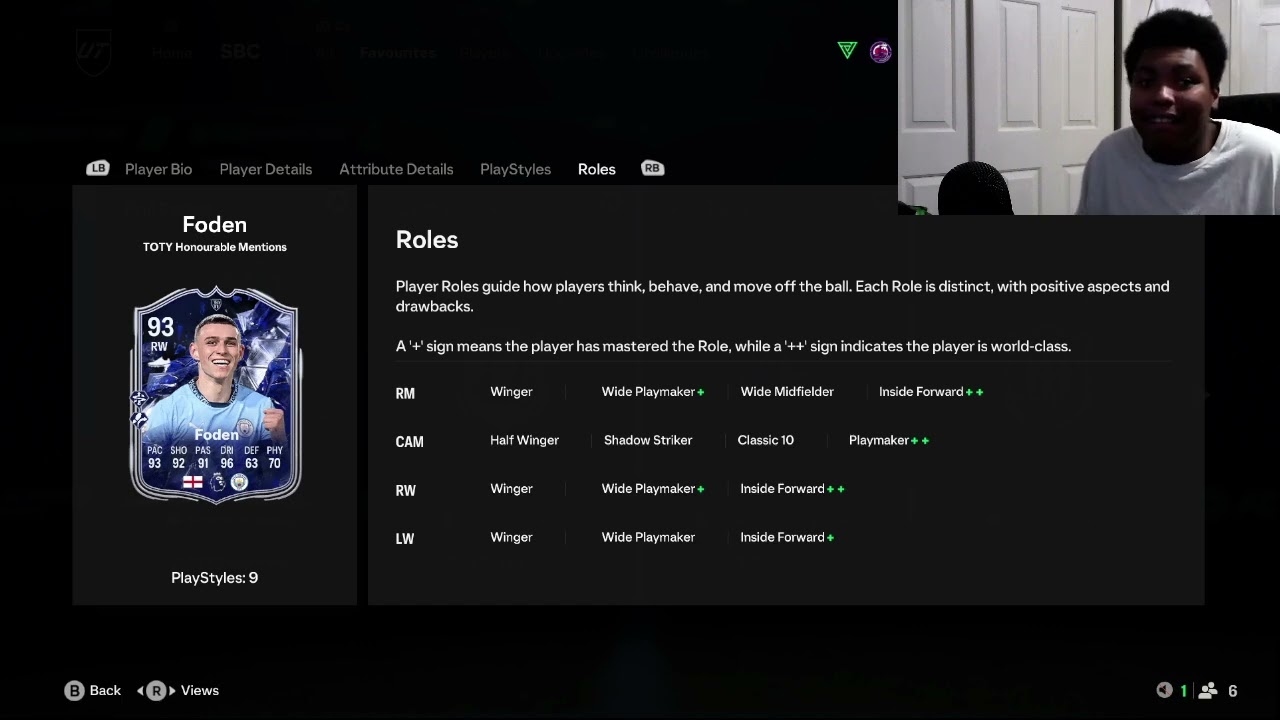 Phil Foden 93 TOTY Honourable Mentions SBC Player Review