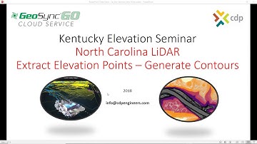 North Carolina Lidar Extract Points and Contour