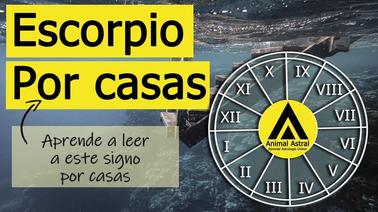 El Signo Escorpio por las casas del Zodíaco.