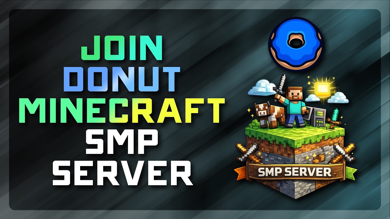 donut smp join code Images High Quality Grahic How to Join Donut SMP in Minecraft (Java + Bedrock Guide 🍩) - YouTube