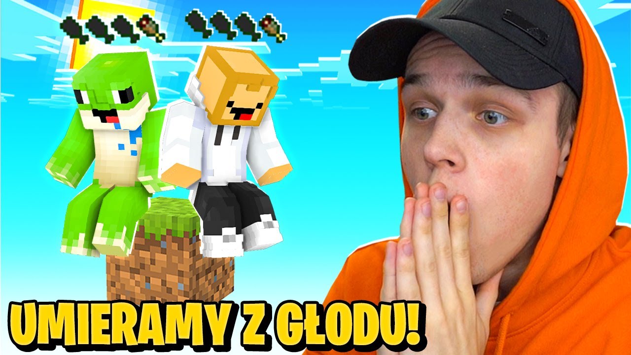 Umieramy z GŁODU na JEDNYM BLOKU w Minecraft!