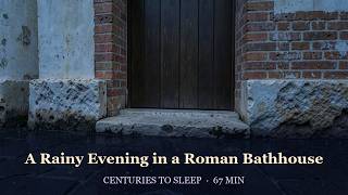 A Rainy Evening in a Roman Bathhouse | History for Sleep