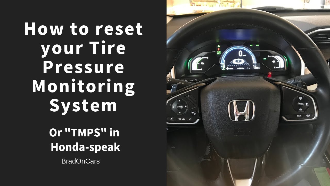 How to reset/recalibrate your Honda tire pressure monitoring system