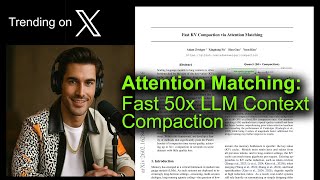 Attention Matching: Fast 50x LLM Context Compaction
