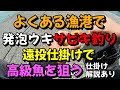 よくある漁港で発泡ウキを使ったサビキ釣り。遠投仕掛けであの高級魚を狙う（仕掛け解説あり）