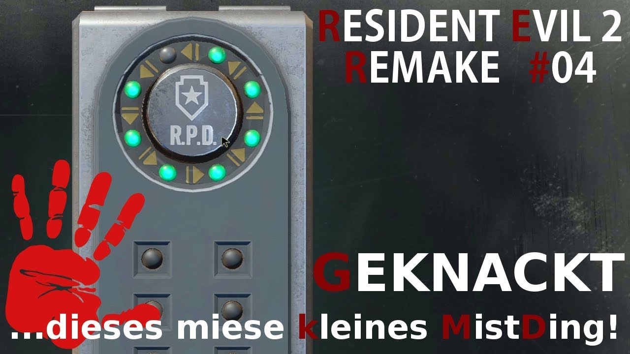 1.kleiner tragbarer Tresor geknackt ☣ Resident Evil 2 Remake 04