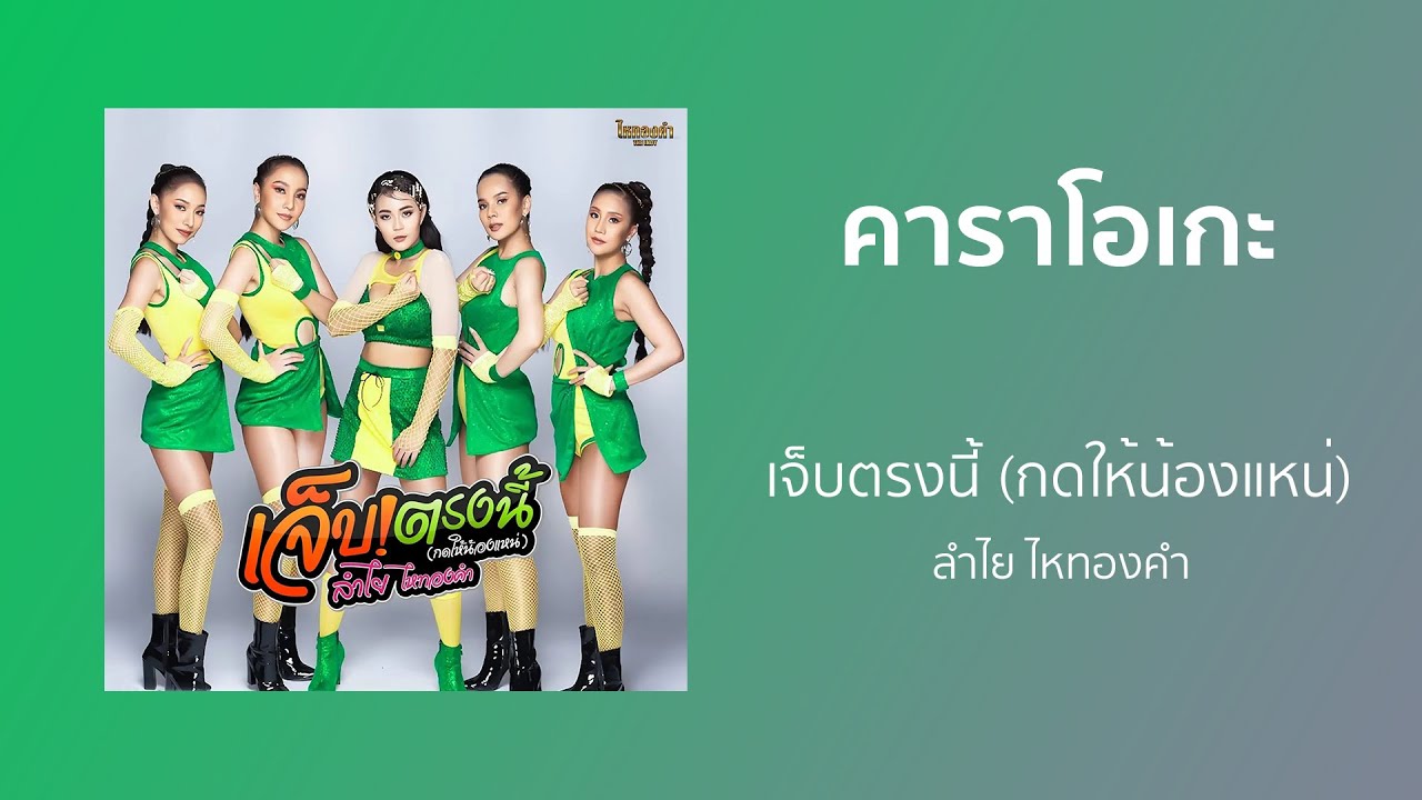 เจ็บตรงนี้ (กดให้น้องแหน่) - คาราโอเกะ | ลำไย ไหทองคำ