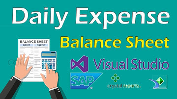 Daily Balance Sheet In Crystal Report Using C# Part 1 | By SYED I.T SOLUTIONS © | Urdu
