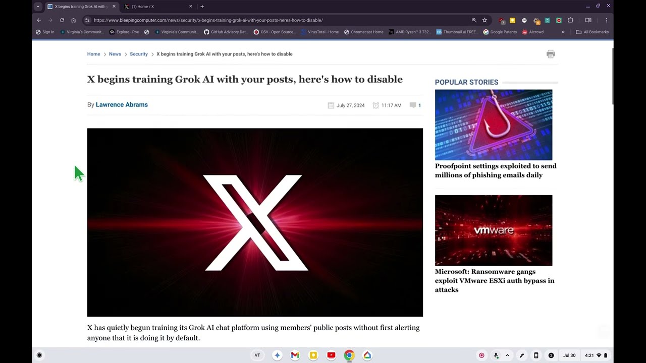 Disable Grok from Training with Your Data