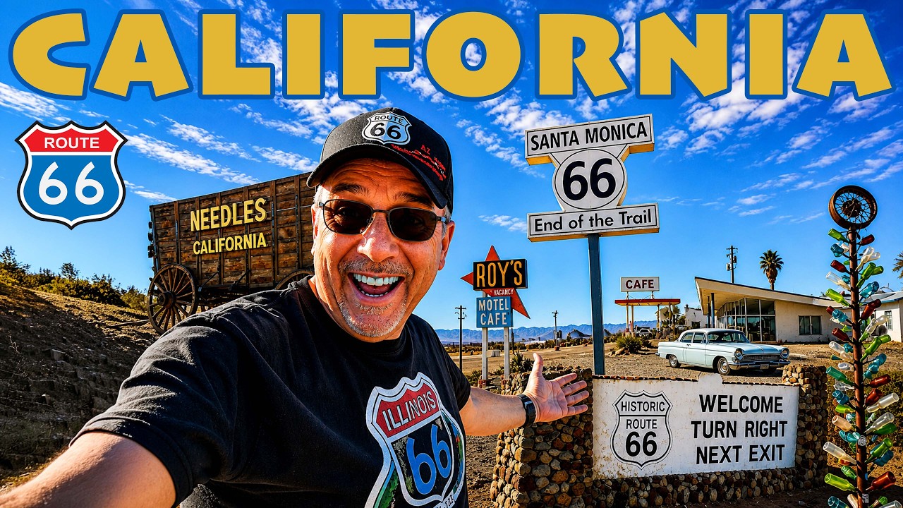 Route 66 California: Desert to LA (Final Stretch!) - YouTube