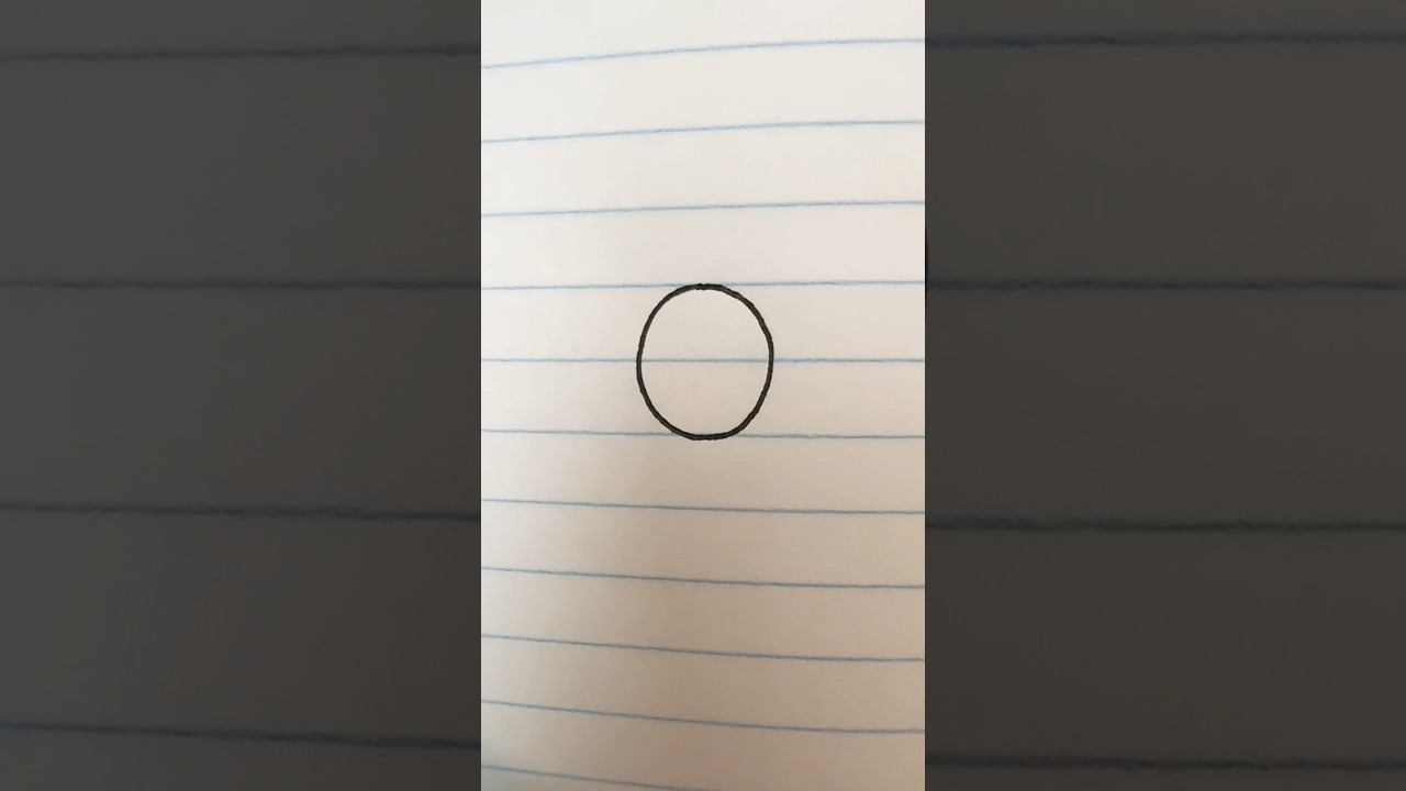 How to Draw the English Letter “O”