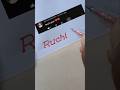 Ruchi #shortfeed #trendingshorts #ytshorts #writing