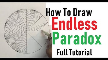 How To Draw Complex Zentangle Paradox Design For Beginners, Doodle Art Tutorial Drawing Step by Step