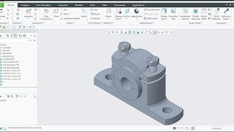 Plumber block - PTC Creo Parametric