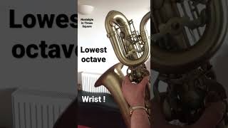Left hand on BARITONE sax  wrist flexibility over three octaves
