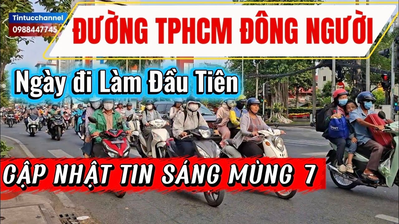 Đường saigon Ngày Đầu Tiên đi làm lại sau kỳ nghỉ tết Nguyên Đán 2026 tại Tphcm #tintucchannel 
