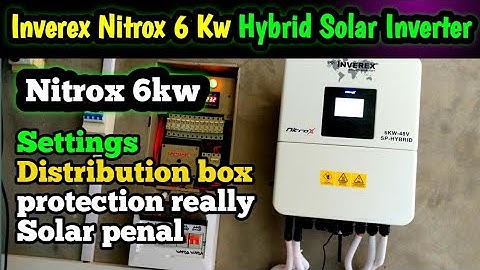 Inverex Nitrox  A to Z complete Setting and Installation Guide | nitrox 6kw  complete details