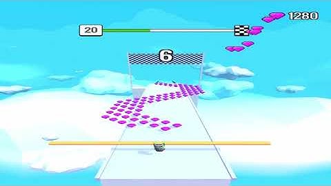 Roof Rails Level 20 - gameplay (ios android) walkthrough all levels