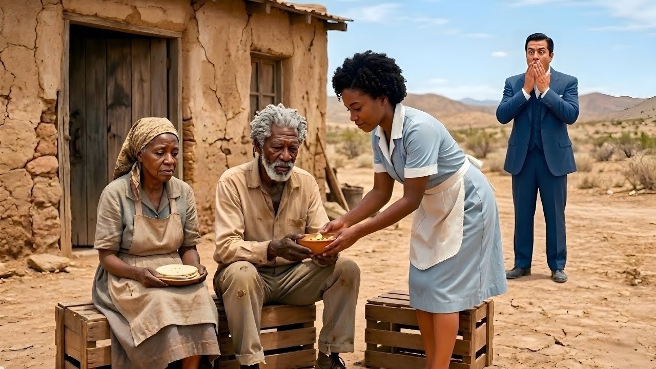I pulled up to what I thought was an abandoned shack, but through the cracked window I saw my maid feeding two frail old people with her own hands. My heart stopped when the old man looked at me...