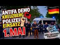 Berlin Kreuzberg May Day Berlin LIVE 🎥 | Street Techno Rave &amp; Police Action (1. Mai)