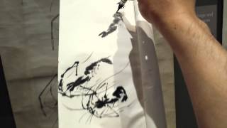 Learning Qi Baishi's Shrimp Painting Live with Henry Li at Bowers Museum