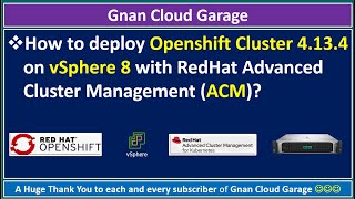 How to deploy Openshift Cluster 4.13.4 on vSphere 8 with RedHat Advanced Cluster Management (ACM)