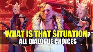 FFVII Remake : All Pervy Don Corneo “What is that situation” Choices - Final Fantasy VII Remake 2020
