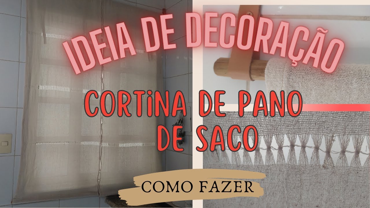 cortina de tiras de chita  Decoração com tecido, Cortinas faça