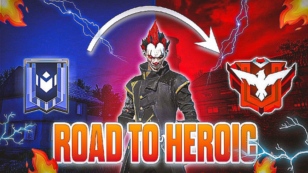 Solo Ranked Push 🔥 ROAD TO HEROIC | Free Fire MAX Gameplay