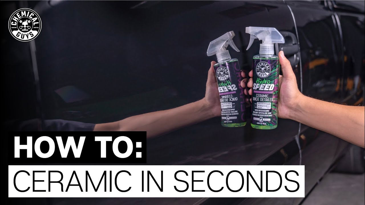 How To Ceramic Coat in Seconds! ALL NEW HydroSpeed Ceramic Quick Detailer -  Chemical Guys 