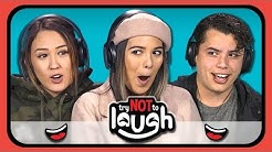 YouTubers React to Try to Watch This Without Laughing or Grinning #14