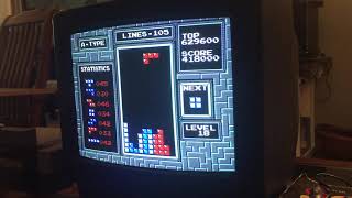 927,660 from a level 18 start [Former PB] - NES Tetris