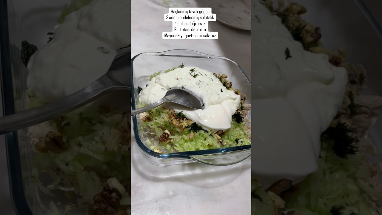 3 Malzeme ile Pratik ve Lezzetli Tavuk Salatası👌🏻 #yemektarifleri #salatatarifi #pratiktarifler 3 Malzeme ile Pratik ve Lezzetli Tavuk Salatası👌🏻 #yemektarifleri #salatatarifi #pratiktarifler