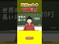 【雑学】世界の〇〇ランキング!【アニメ】