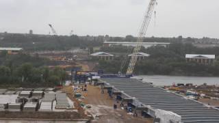 New Wear Crossing Bridge Deck construction and launch