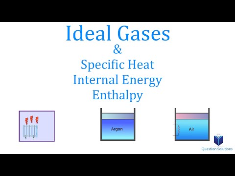 Ideale gassen - soortelijke warmte, interne energie, enthalpie | Thermodynamica | (Opgeloste problemen)