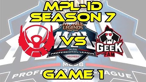 BTR vs GEEK [Game 1] | MPL-ID Season 7 Week 6 Day 3 | BIGETRON vs GEEK FAM