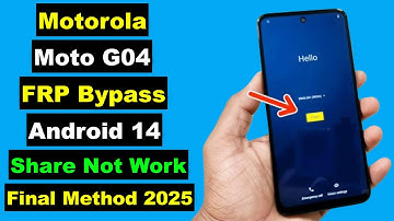 Motorola Moto G04 FRP Bypass Android 14 2025 Without PC | Share Not Working | Setting Not Opening