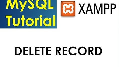 Mysql Tutorial: 17: Delete records/rows from table in database