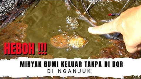HEBOH! MUNCUL SUMBER MINYAK BUMI TANPA DI BOR DI NGANJUK
