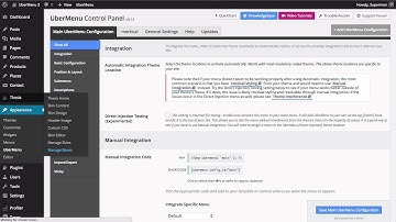 UberMenu 3 & Thesis 2
