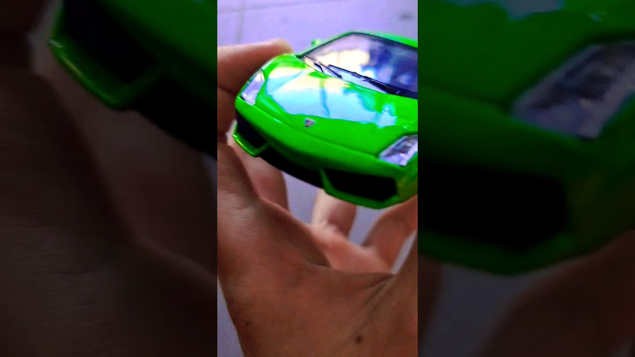 Viral car transition with a green die-cast Lamborghini! 