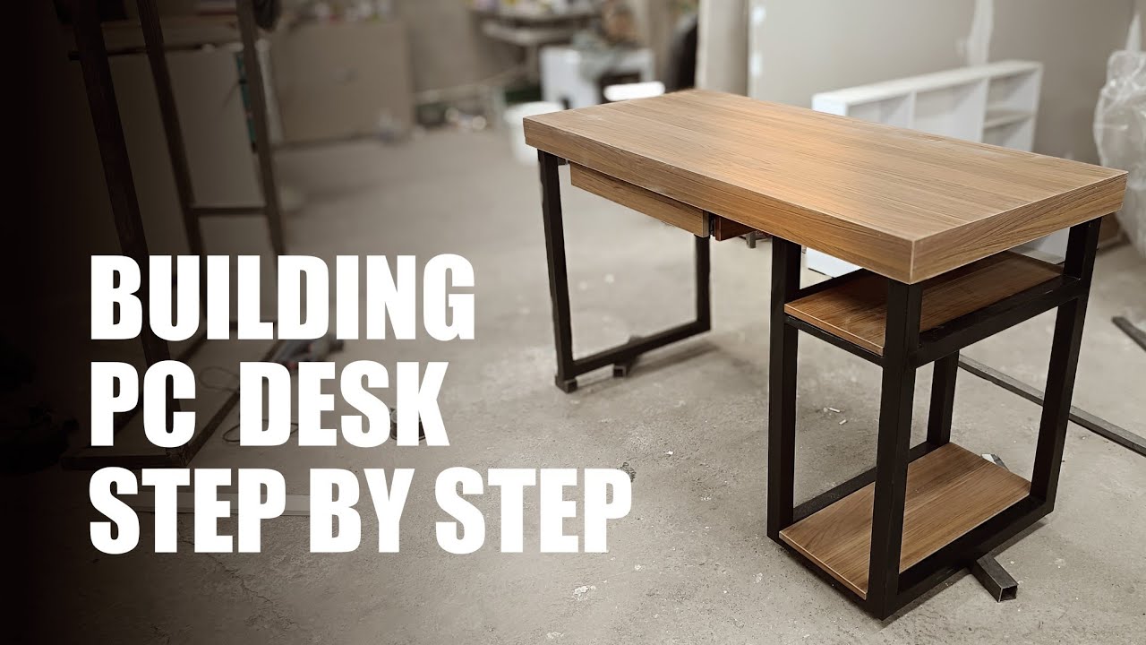 Building my first ever pc desk with full plan and measurements | DIY COMPUTER DESK