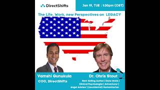 Humanitarian Dr Chris Stout on The Life Work new Perspectives on LEGACY - Part 01