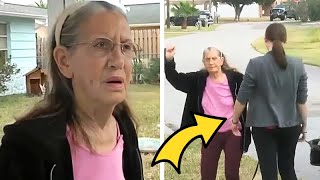 89-Year-Old Gets Evicted From Home, Then Neighbor Slips Something Shocking in Her Hand