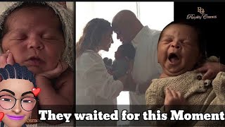 Adrienne Bailon Houghton and Israel Houghton's Baby Reveal | Ever's Newborn Photoshoot Moments