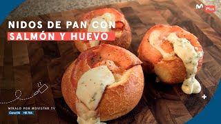 Receta: Nidos de pan con salmón y huevo l Cocina en un toque